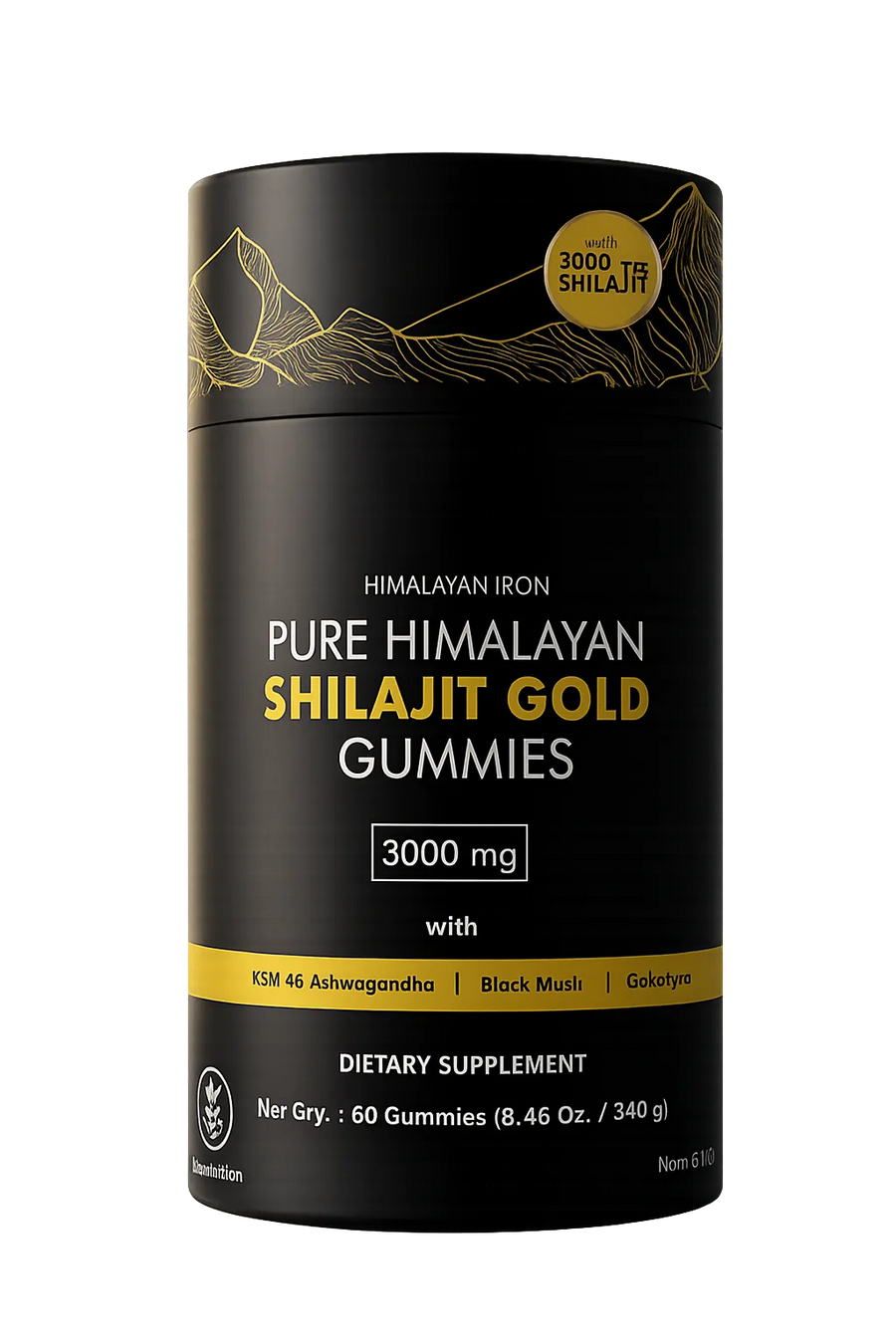 Himalayan Shilajit Gummies (60 Capsules)